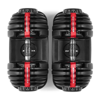 View from above of SelectTech 552 Dumbbells--thumbnail