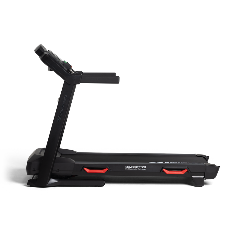 BXT8J Treadmill shown in profile - expanded view