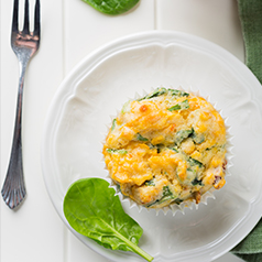 Breakfast Muffin on a plate.