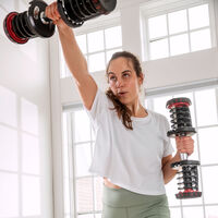 Dumbbell raises with SelectTech 1090 Dumbbells--thumbnail