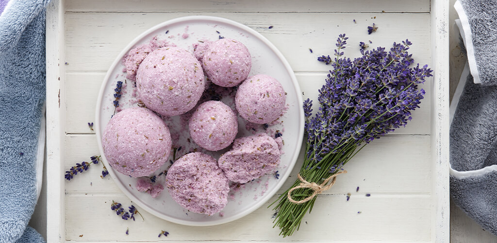 Lavender bath bombs