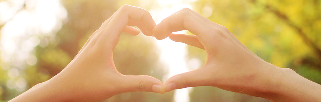 Hands making a heart shape