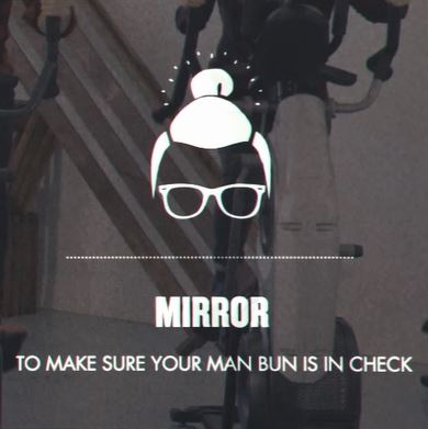 Man Bun Mirror