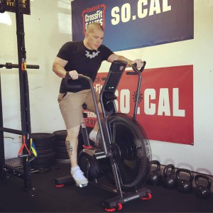 Jason Miyagishima on a Schwinn Airdyne Pro