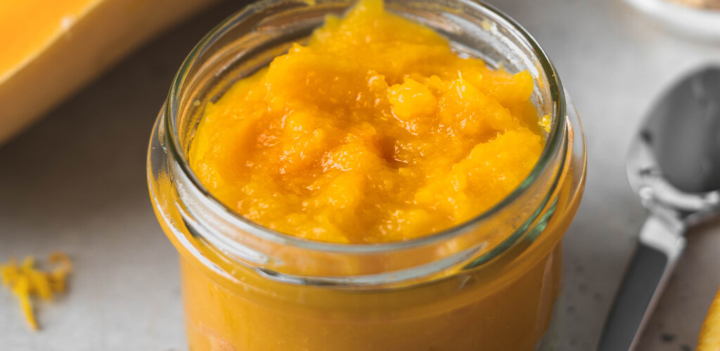 pumpkin hummus in a jar.