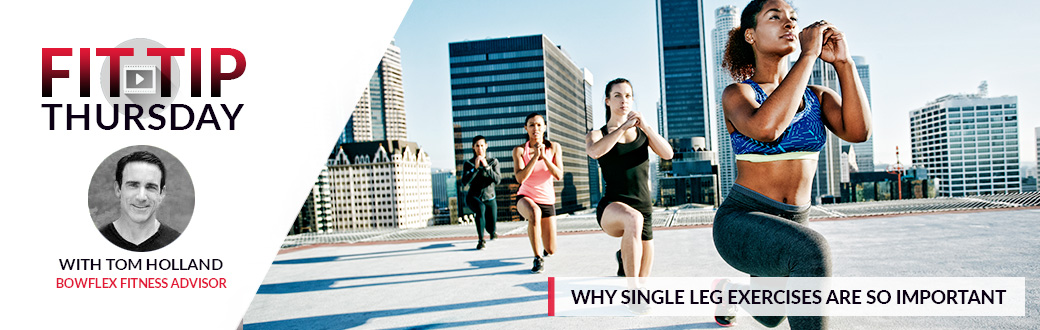 Four fit women doing lunges on top of a building. Single Leg Exercises. Why they are so Important